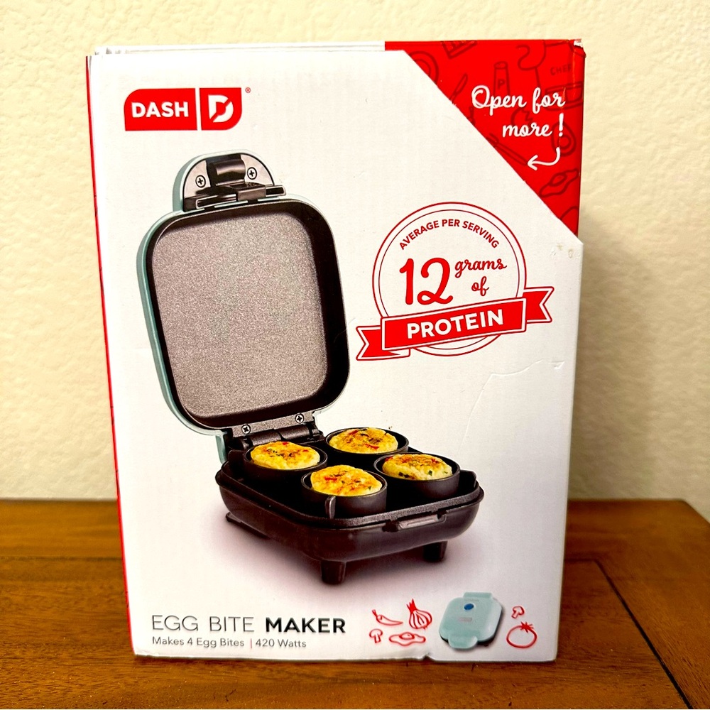 Dash Egg Bite Maker Turquoise Blue NEW!
